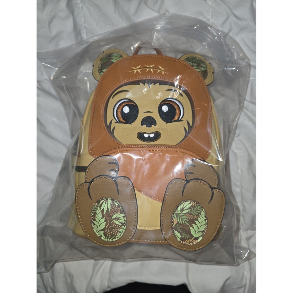 NWOT loungefly Disney star wars ewok wicket mini backpack bookbag bag!